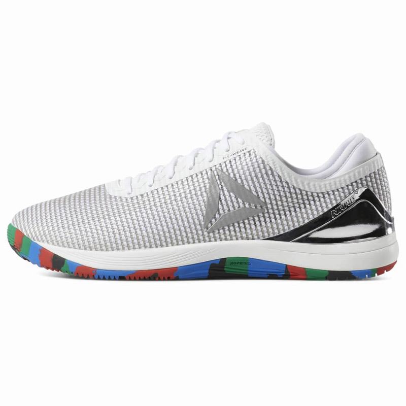Adidasi Training Reebok Crossfit Nano 8 Flexweave Barbati Albi/Argintii Romania GJ7787JE